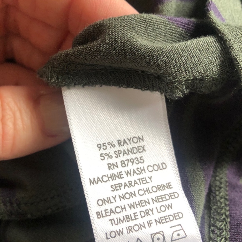 LOGO by Lori Goldstein Striped Long Sleeve Top 3X - Picture 5 of 5